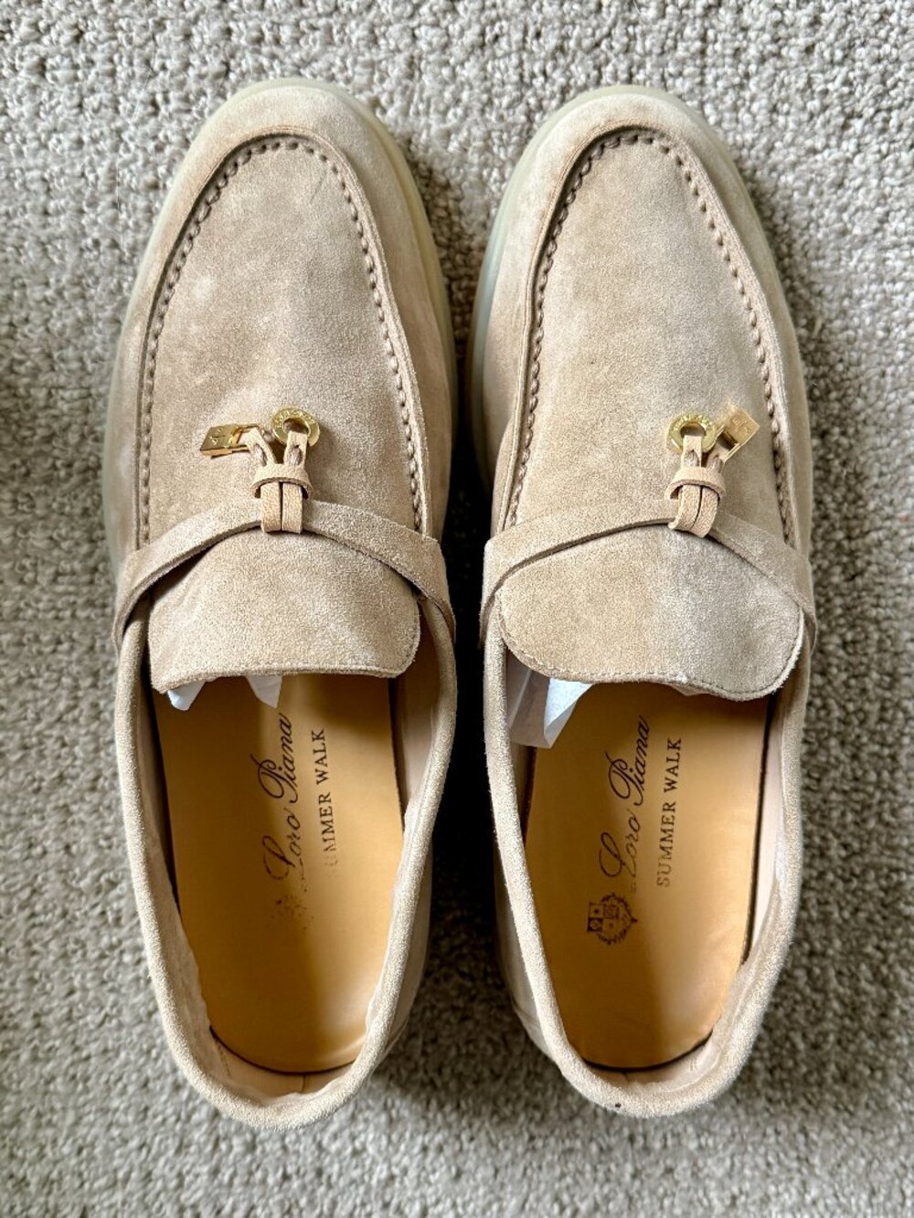 Loro Piana Summer Walk Loafers 38